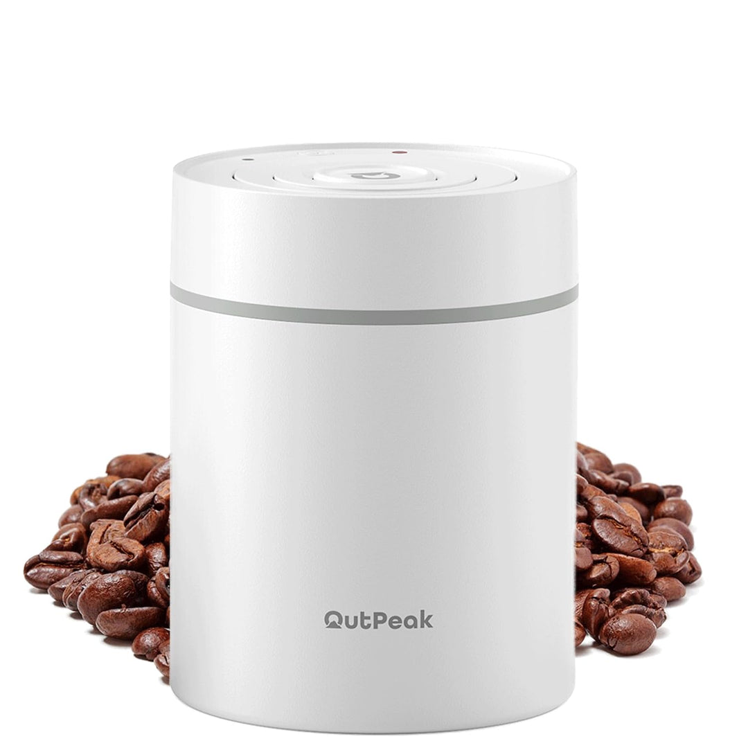 OUTPEAK Neo 2025 Auto Vacuum Coffee Canister, 0.5L for 130.4 g Coffee Beans, One Button Operation, S