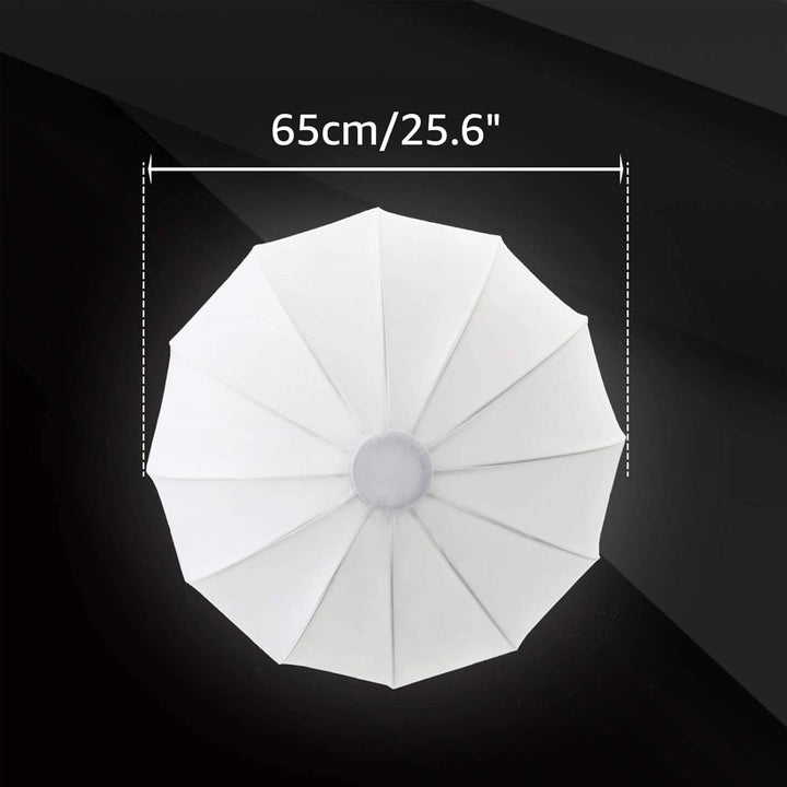 Godox CS-65D Laternen Softbox 65 cm,Bowens-Halterung,Schnell zu installieren,Zusammenklappbar,Globus