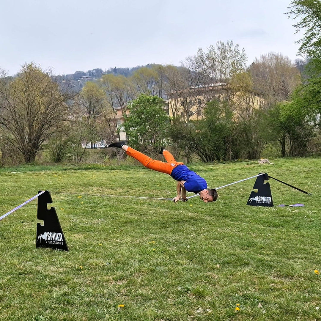 Outdoor-Kit Custom Slackline für Anfänger - für den Einsatz im Freien ohne Bäume - Enthält: 1 indivi