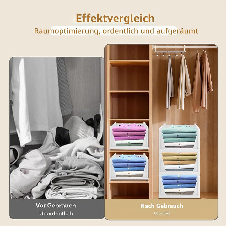Set mit 5 Organizer-Boxen für Schränke, Organizer für faltbare Schubladen und Bekleidungsaufbewahrun