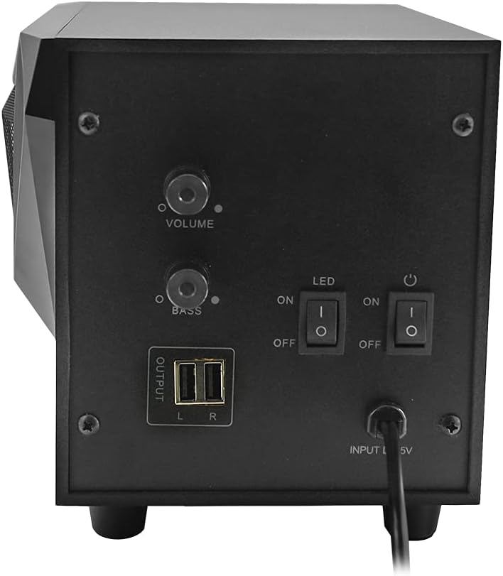 Xtreme PC-Lautsprecher 2.1 mit USB-Subwoofer Turtle Speakers mit LED 33208