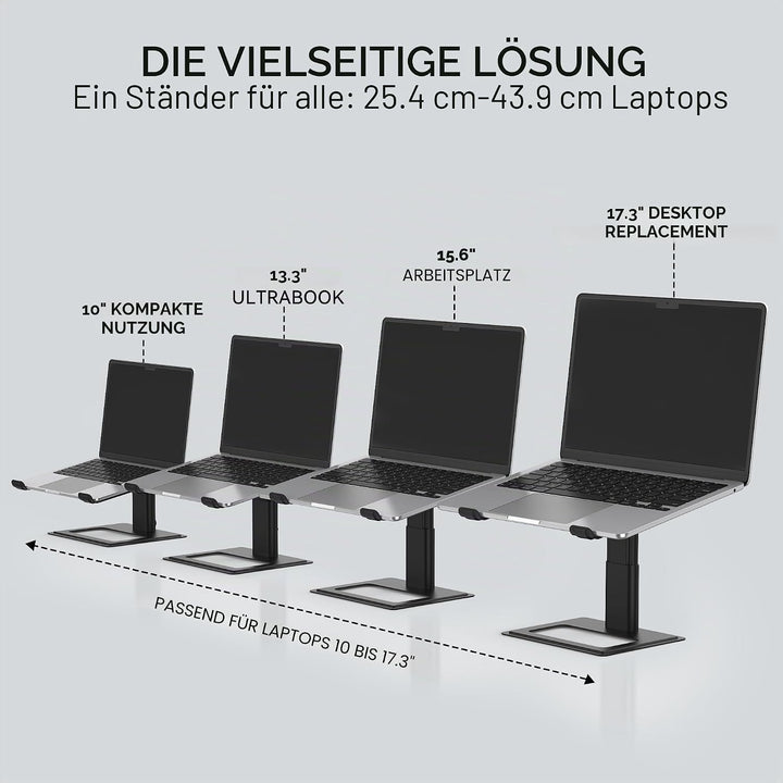 SOUNDANCE Laptop-Ständer für Schreibtisch, verstellbar, ergonomischer Laptop-Ständer für den Schreib