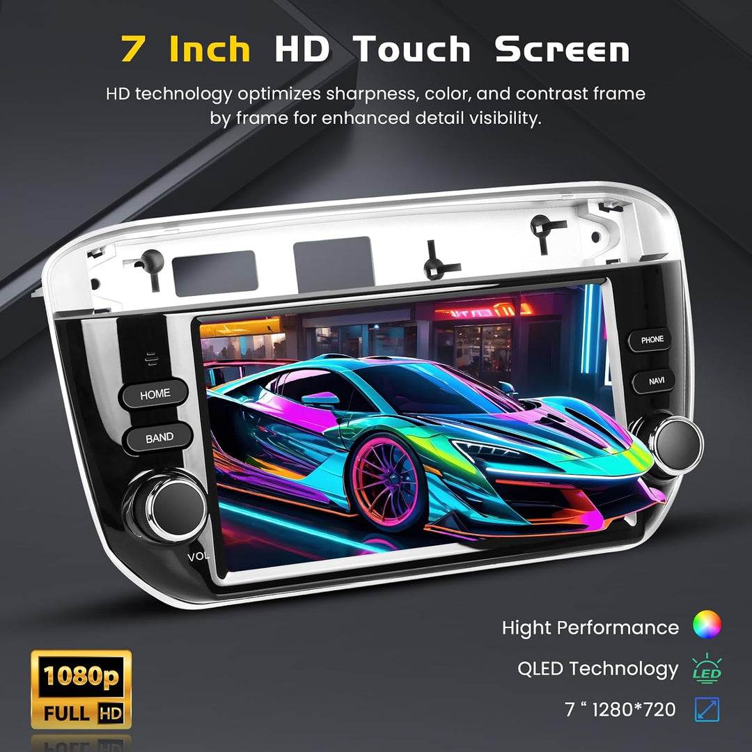 [4G+64G] Inefala Android 15 Autoradio für FIAT Punto 2012–2016 mit Wireless Carplay Android, 7 Zoll