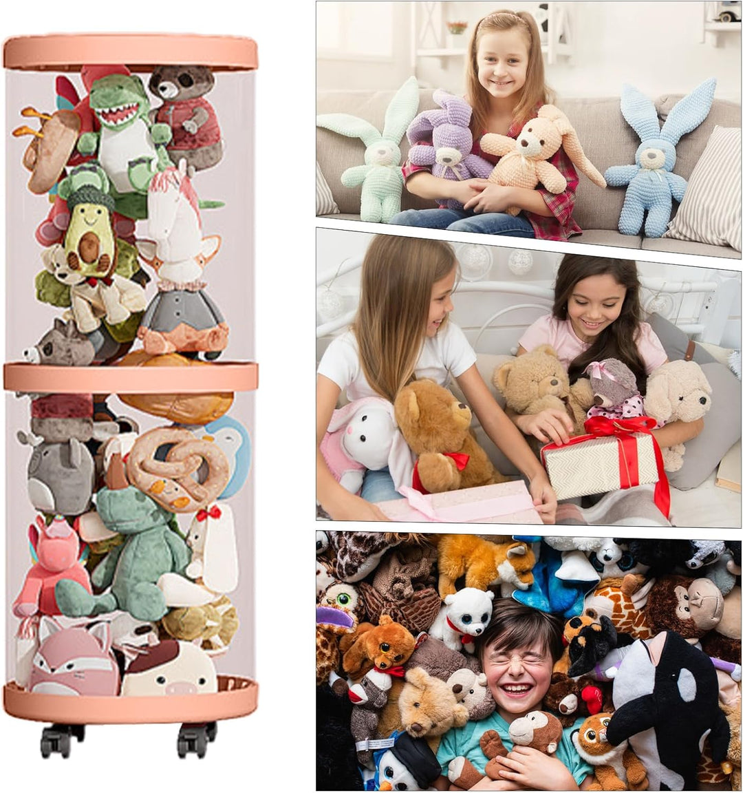 Stofftier Aufbewahrungs Röhre - Transparente Vertikale Spielzeug Organizer Röhre, Spielzeug Aufbewah