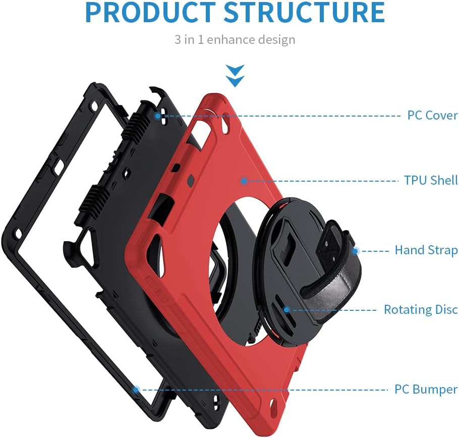 Hülle für iPad Pro 10.5(2017)/iPad Air 10.5(2019), strapazierfähige, robuste Ganzkörper-Schutzhülle