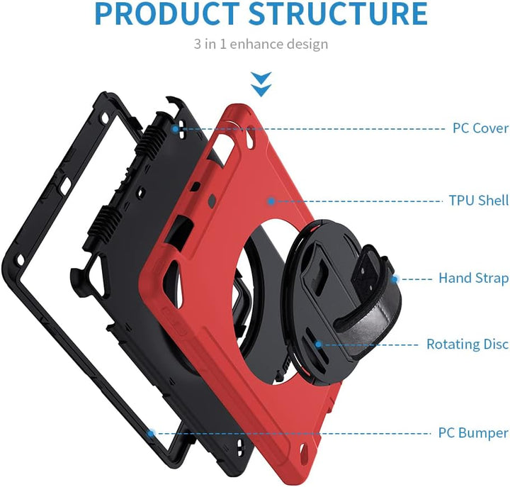 Hülle für iPad Pro 10.5(2017)/iPad Air 10.5(2019), strapazierfähige, robuste Ganzkörper-Schutzhülle