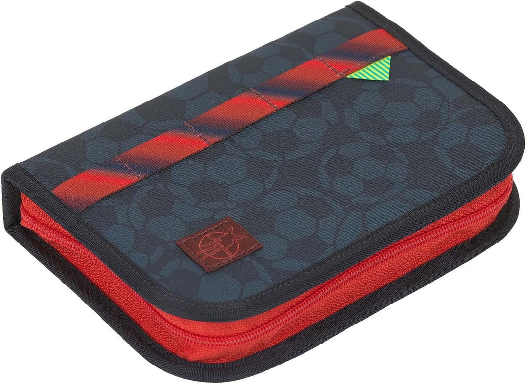 LÄSSIG Schulranzen Regenhülle Light Unique School Set 7-teilig Football deep blue dunkelblau