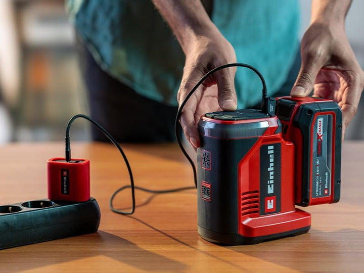 Original Einhell USB-Schnellladegerät (65 W, Netzadapter mit USB-C + USB-A, inkl. USB-C-Kabel, Netzt