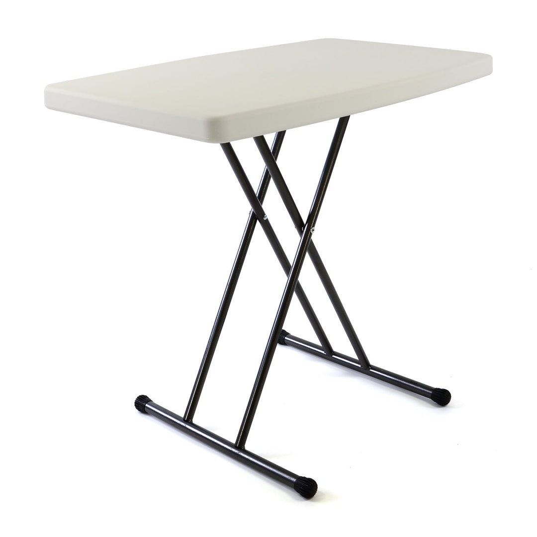 Nexos Partytisch 50x70 cm weiss Klapptisch Balkontisch höhenverstellbar Beistelltisch Campingtisch k