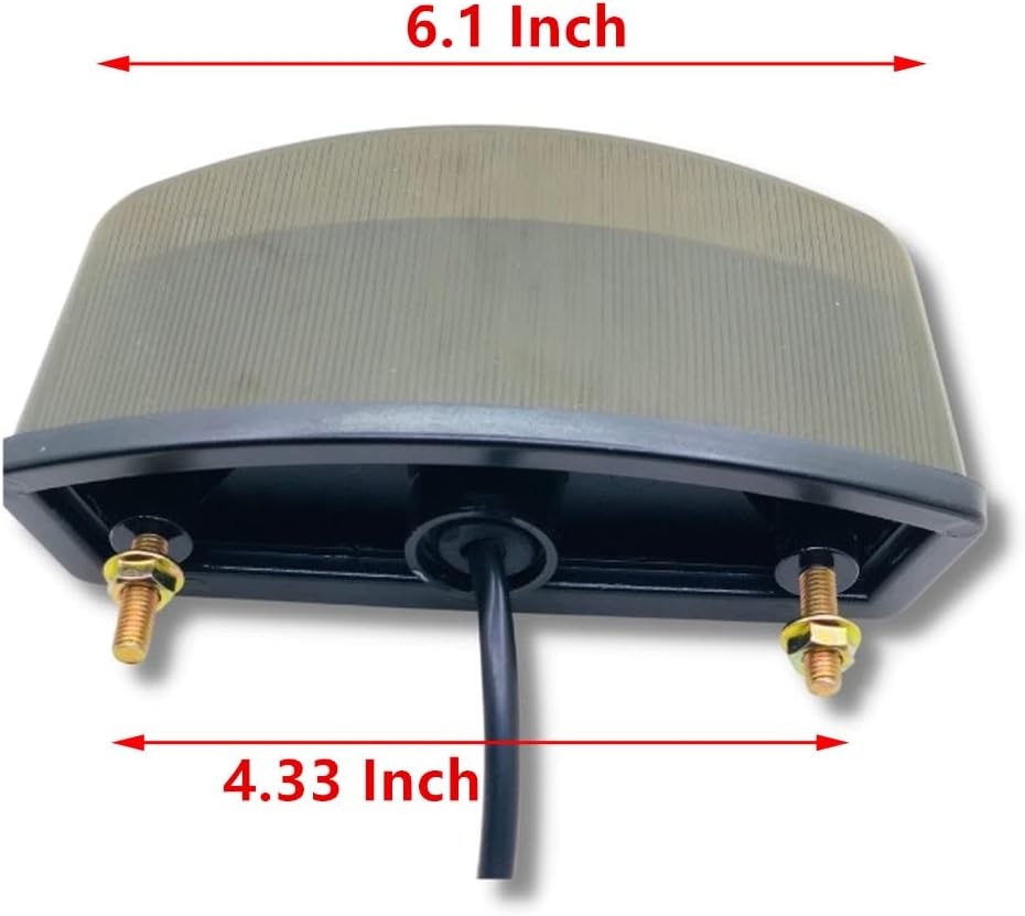 1 STÜCK Rauchlinse Universal Motorrad Bremse Hinten Licht 21 LED Motorrad Nummernschild Rücklicht Fü