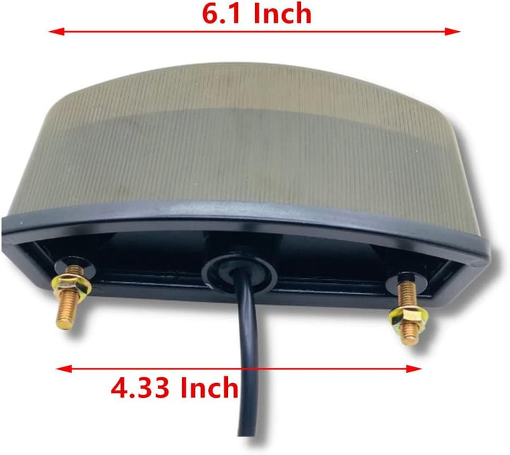1 STÜCK Rauchlinse Universal Motorrad Bremse Hinten Licht 21 LED Motorrad Nummernschild Rücklicht Fü