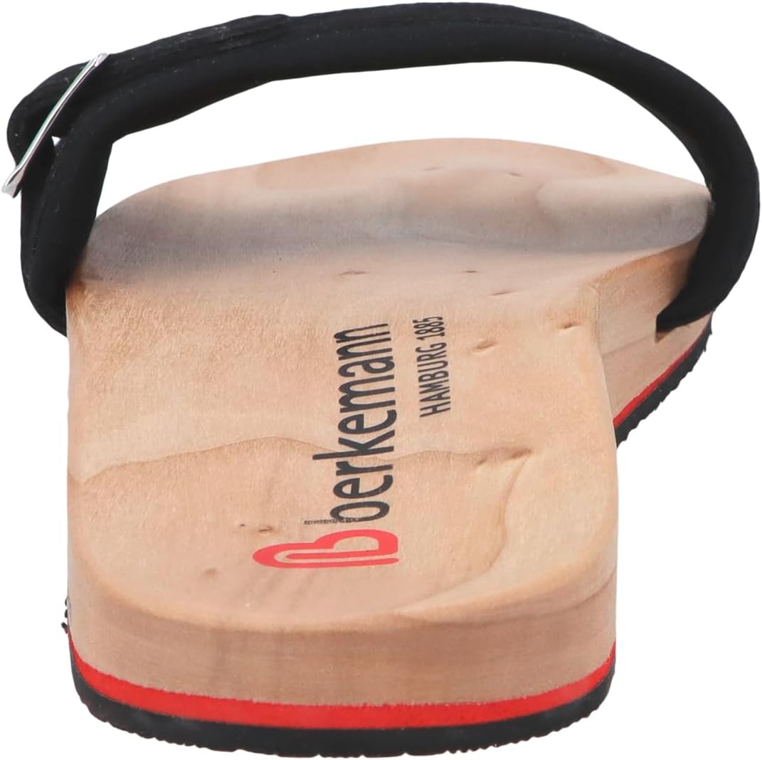 Berkemann Unisex-Erwachsene Berkilette Pantoletten 43 1/3 EU Schwarz, 43 1/3 EU Schwarz