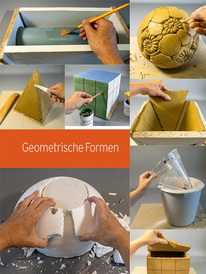 Natürlich Töpfern - Eindrückformen, 216 Seiten, 25 Projekte Schritt für Schritt von der Planung der