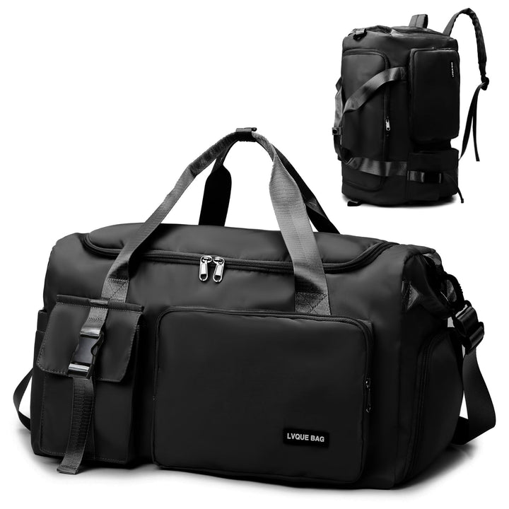 Sporttasche Damen Herren 42L Reisetasche mit Schuhfach Nassfach Wasserdicht Trainingstasche Travel D