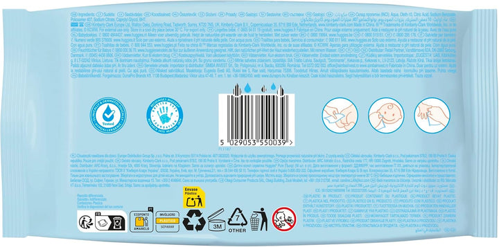 Huggies Pure Baby-Feuchttücher 12er Pack (4 X 3 Packungen, 672 Tücher) NEW, NEW