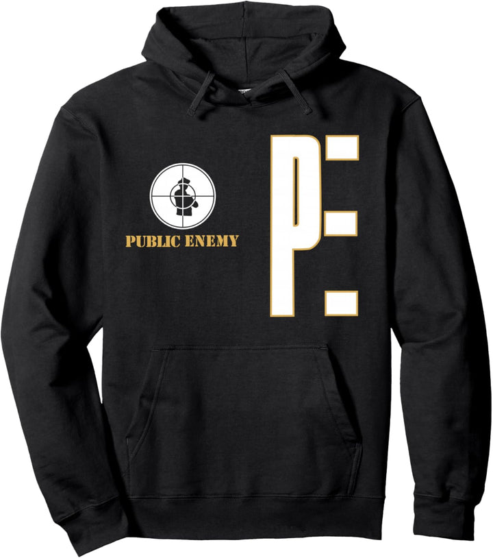 Public Enemy PE Zielscheibe schwarz Pullover Hoodie