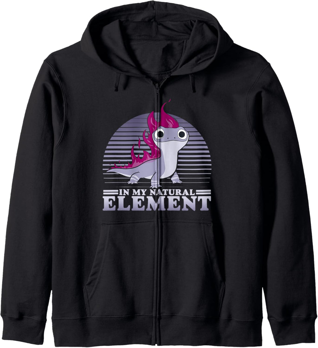 Disney Frozen 2 Bruni In My Natural Element Retro Lines Kapuzenjacke