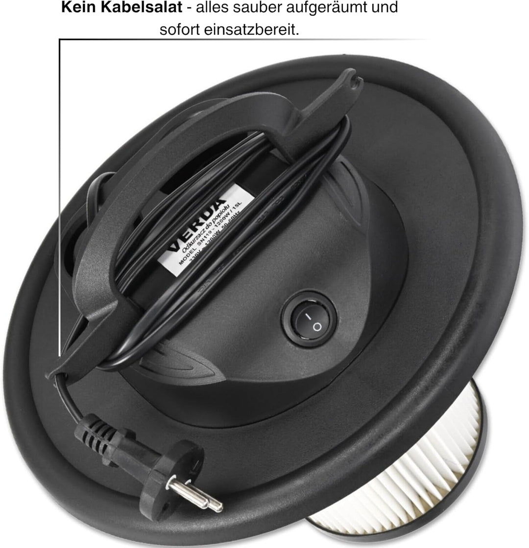 Sellnet Aschesauger 1200W Kaminsauger 15L Blasfunktion DUAL Filter System (SN119)