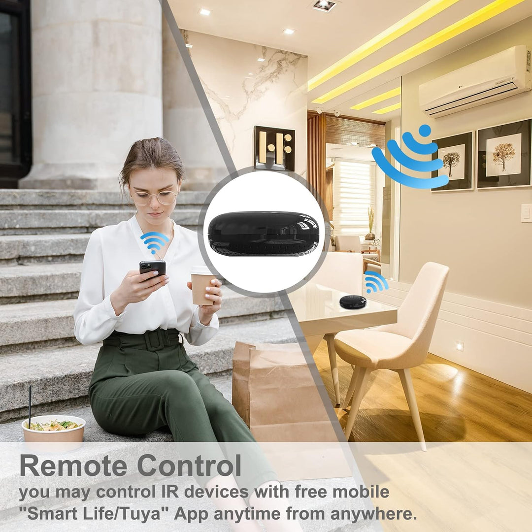 ANTELA WLAN Alexa IR Infrarot Universal Fernbedienung Smart Home, kompatibel mit Google Home, All-in