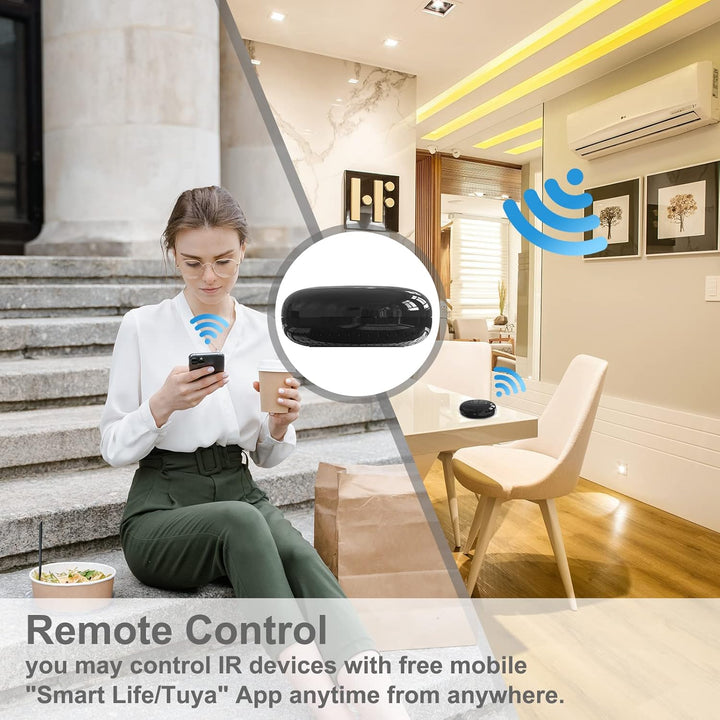 ANTELA WLAN Alexa IR Infrarot Universal Fernbedienung Smart Home, kompatibel mit Google Home, All-in