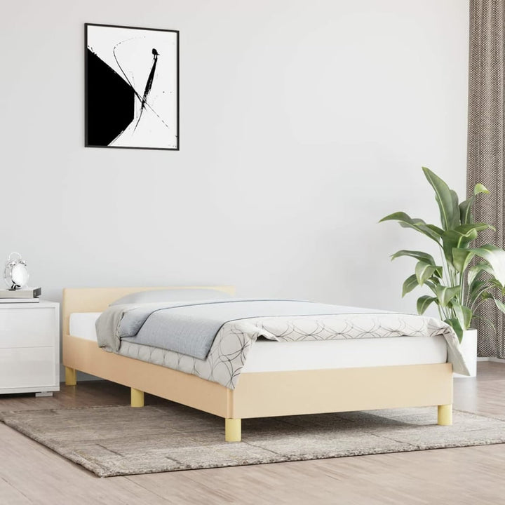 Tidyard Bettgestell mit Kopfteil Boxspringbett Bettrahmen Schlafzimmermöbel Schlafzimmerbett Polster