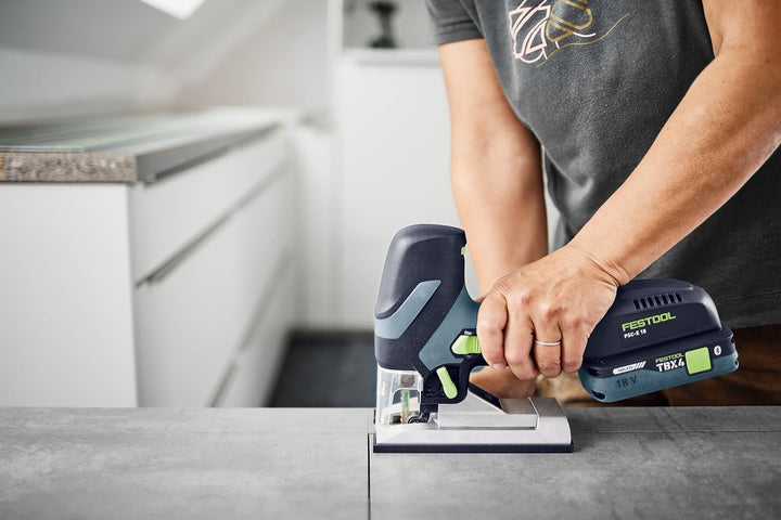Festool PSC-E 18 EB-Basic Akku-Stichsäge 18 V, 23 mm Hub, kompakt & leicht für präzise Schnitte, erg
