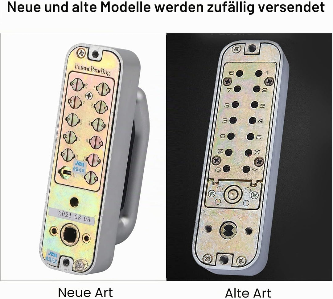 Mechanisches Tastaturschloss mit Tasten, Doppelseitiger Griff, Mechanisches Zahlenschloss, Mechanisc