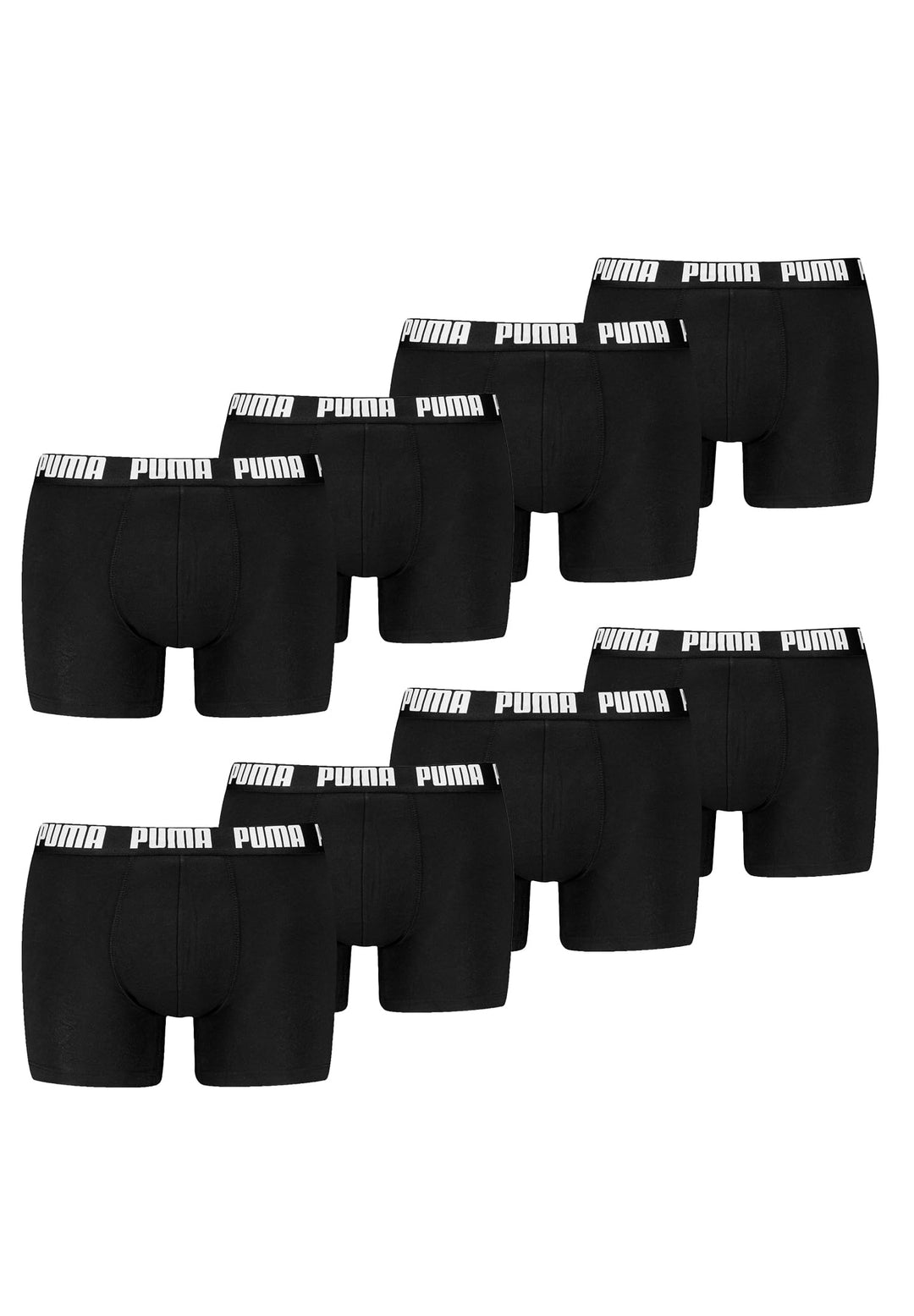 PUMA Herren Boxer Short Underwear (8er Pack) S 001 - Black, S 001 - Black