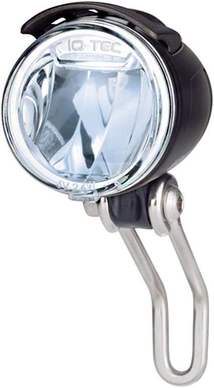 b&m IQ Cyo Premium LED Scheinwerfer mit Schalter Schwarz, Schwarz