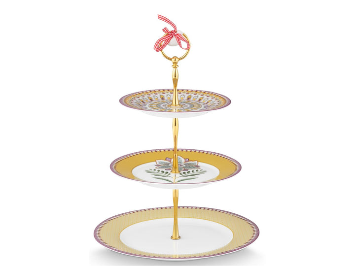 Pip Studio Lily&Lotus Yellow Etagere 3tlg