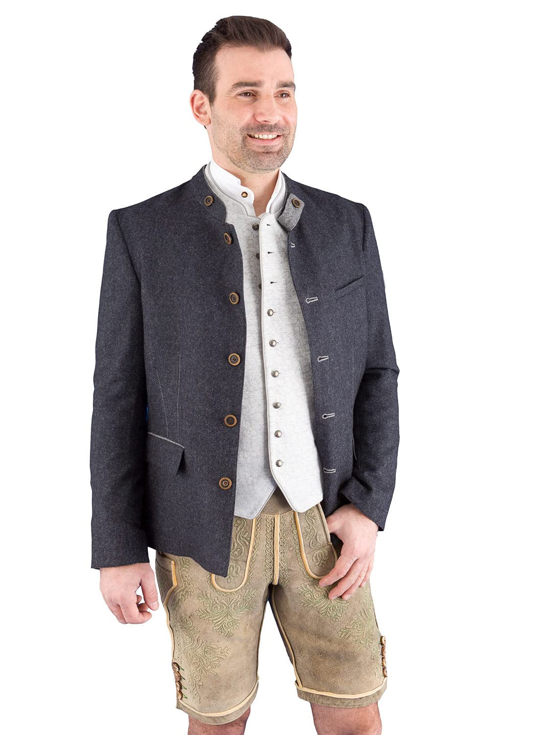 Spieth & Wensky Jacke NEUBRUNN blau grau 52, 52