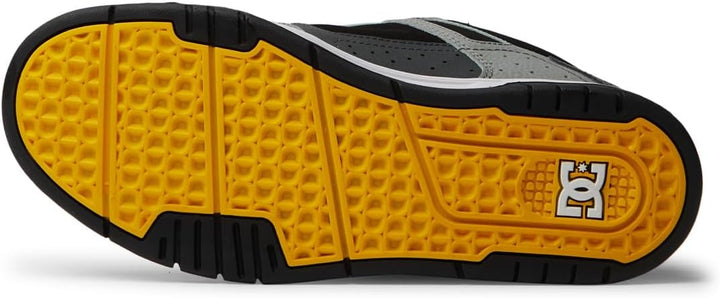 DC Shoes Herren StagSneaker 38.5 EU Grey Yellow, 38.5 EU Grey Yellow