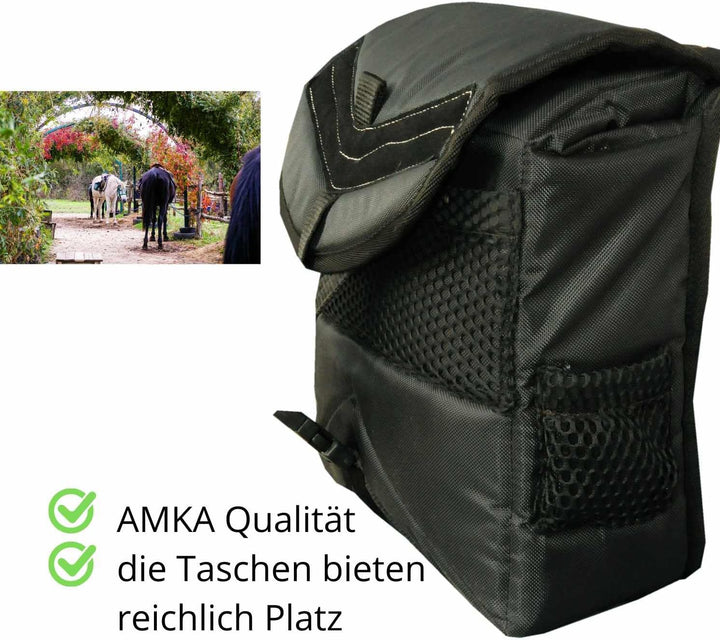 Satteltasche Packtasche für Pferde wattiert mit 4 seitlichen Taschen 013/88