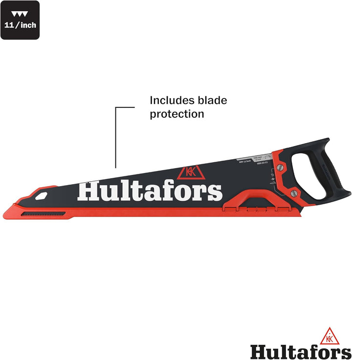 Hultafors Handsäge HBX-22-11, 591103, Handsäge mit Pulverbeschichtung und praktischem Klingenschutz