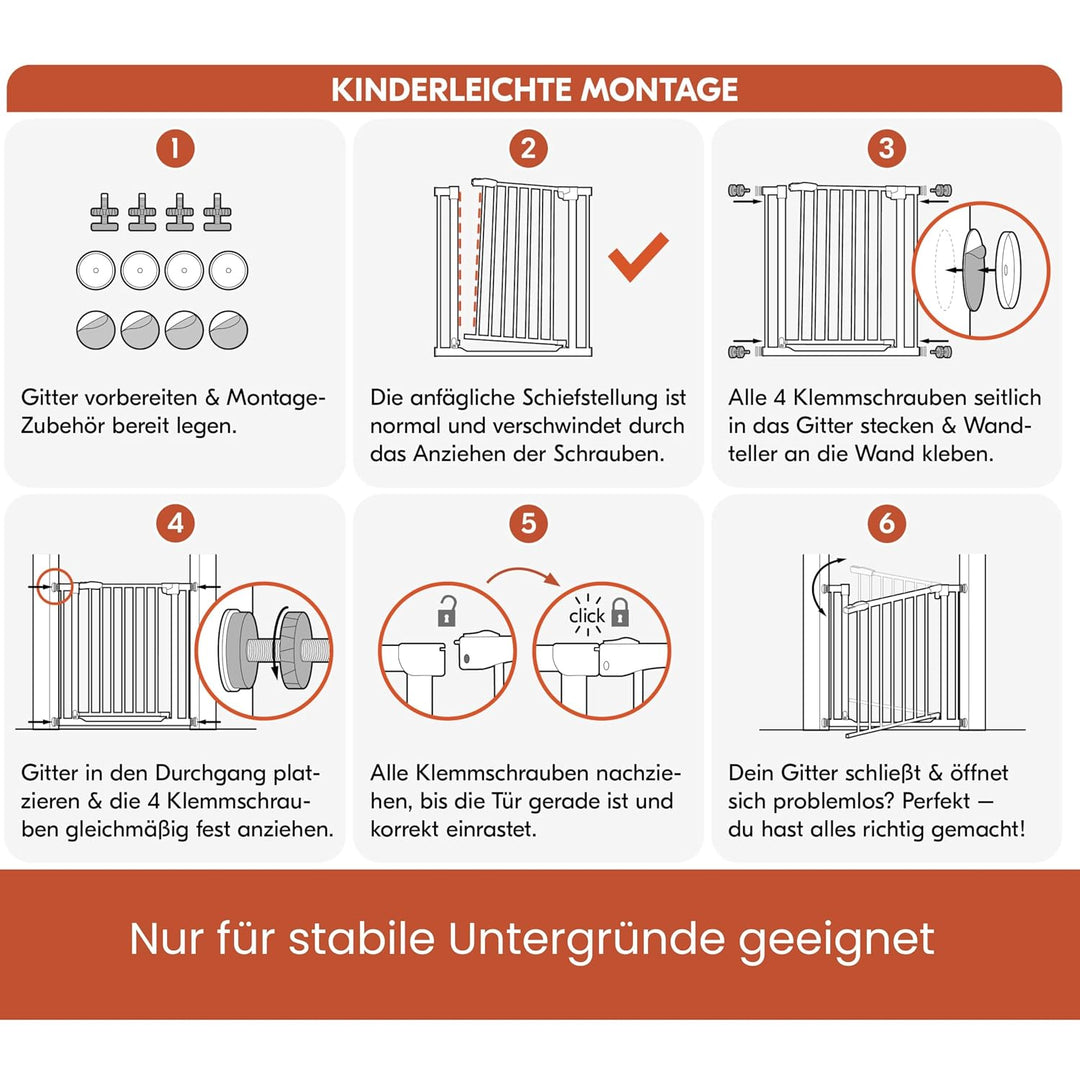 Hauck Treppenschutzgitter / Türschutzgitter Stop N Safe 2 incl. 21 cm Verlängerung, für Breiten 96 -