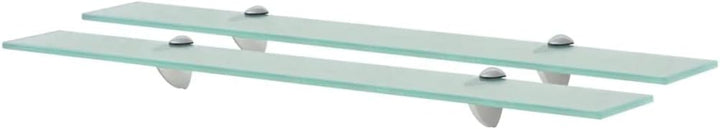 vidaXL 2X Regal Schwebend Wandregal Glasregal Glasboden Glasablage Badablage Wandablage Badregal Abl