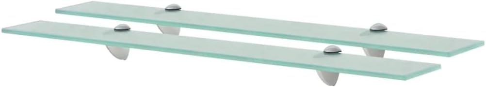 vidaXL 2X Regal Schwebend Wandregal Glasregal Glasboden Glasablage Badablage Wandablage Badregal Abl