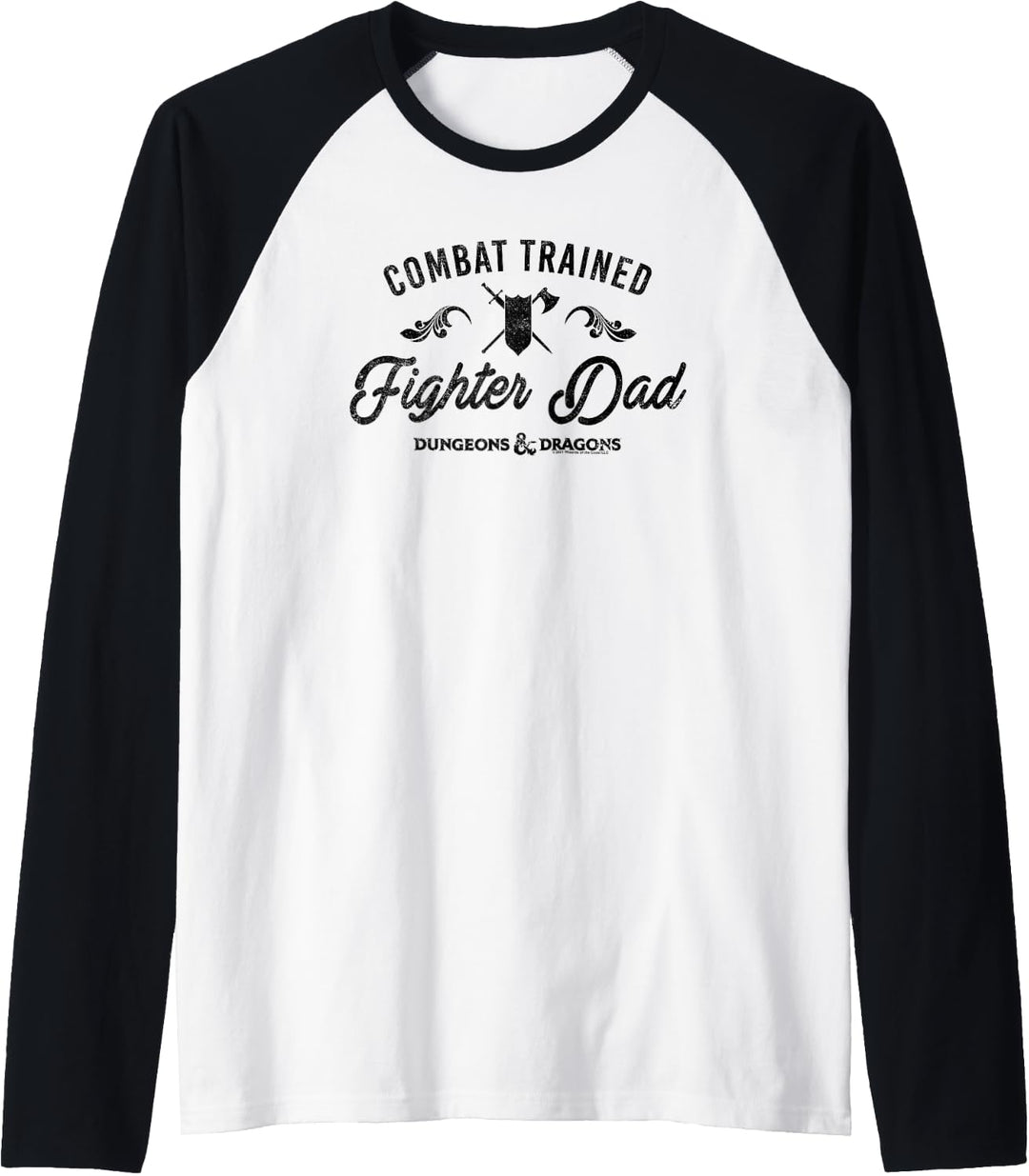 Dungeons &amp; Dragons Combat Trained Fighter Dad Raglan