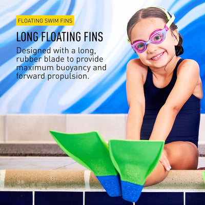 FINIS Long Floating Fins for Swimming and Snorkeling 26-29 Floating 1.05.037, 26-29 Floating 1.05.03