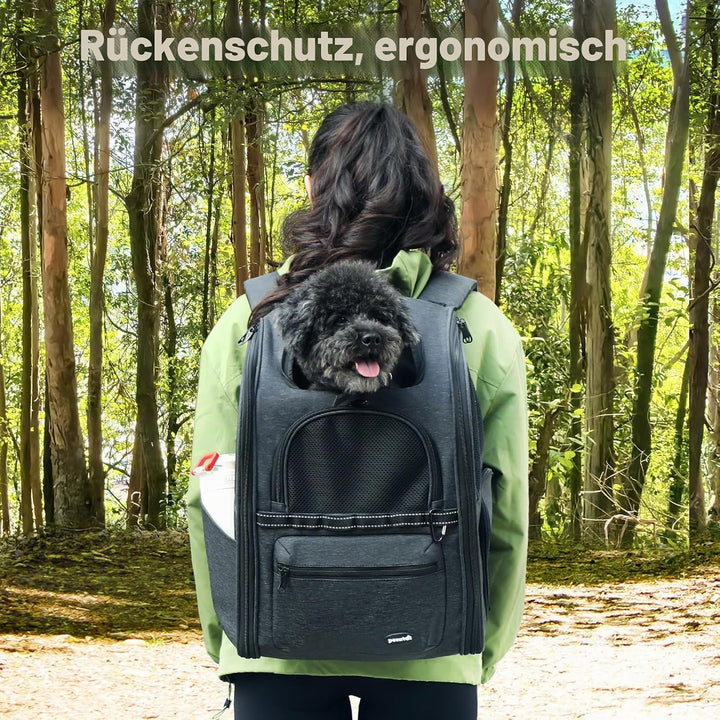 Pecute Katzenrucksack Hunderucksack Haustier Rucksack, Belastung Verringern Hundetasche, Katzentasch