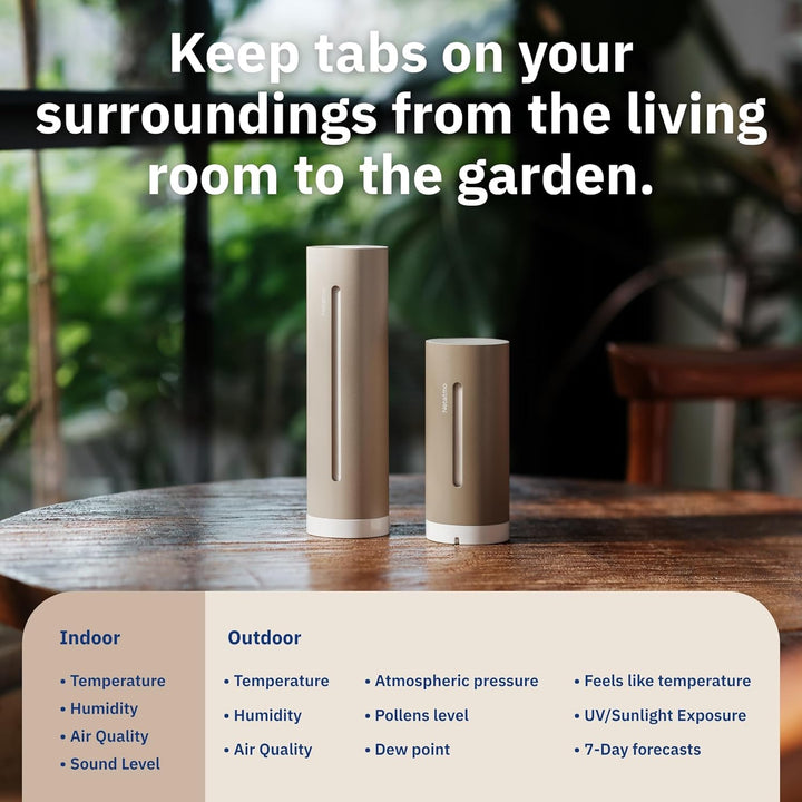 Netatmo Wetterstation ORIGINAL - 2. Generation, Innen & Aussen, Temperatur, Luftfeuchtigkeit, Luftqu