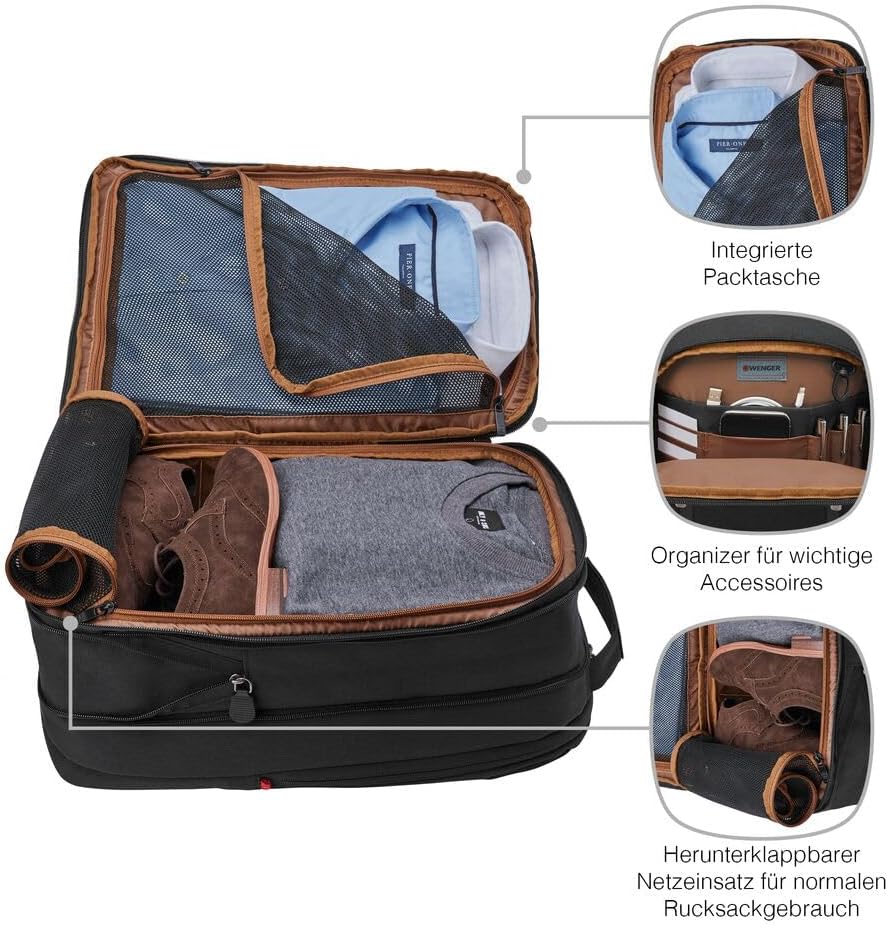 WENGER CityTraveler Laptop-Rucksack, Kompakt, Notebook bis 16 Zoll, Tablet bis 12 Zoll, 16 l, Damen