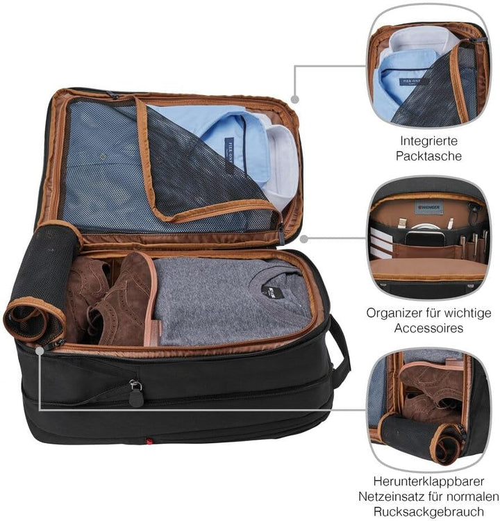 WENGER CityTraveler Laptop-Rucksack, Kompakt, Notebook bis 16 Zoll, Tablet bis 12 Zoll, 16 l, Damen