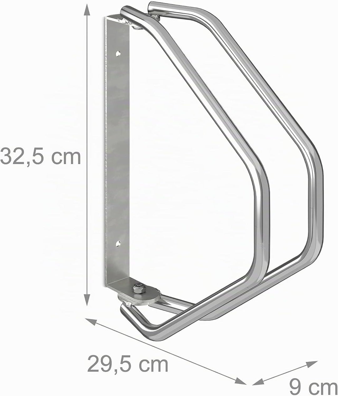 Relaxdays Fahrradständer, 2er Set, Wandmontage, stabiler Stahl, Fahrradwandhalter, 180° schwenkbar,