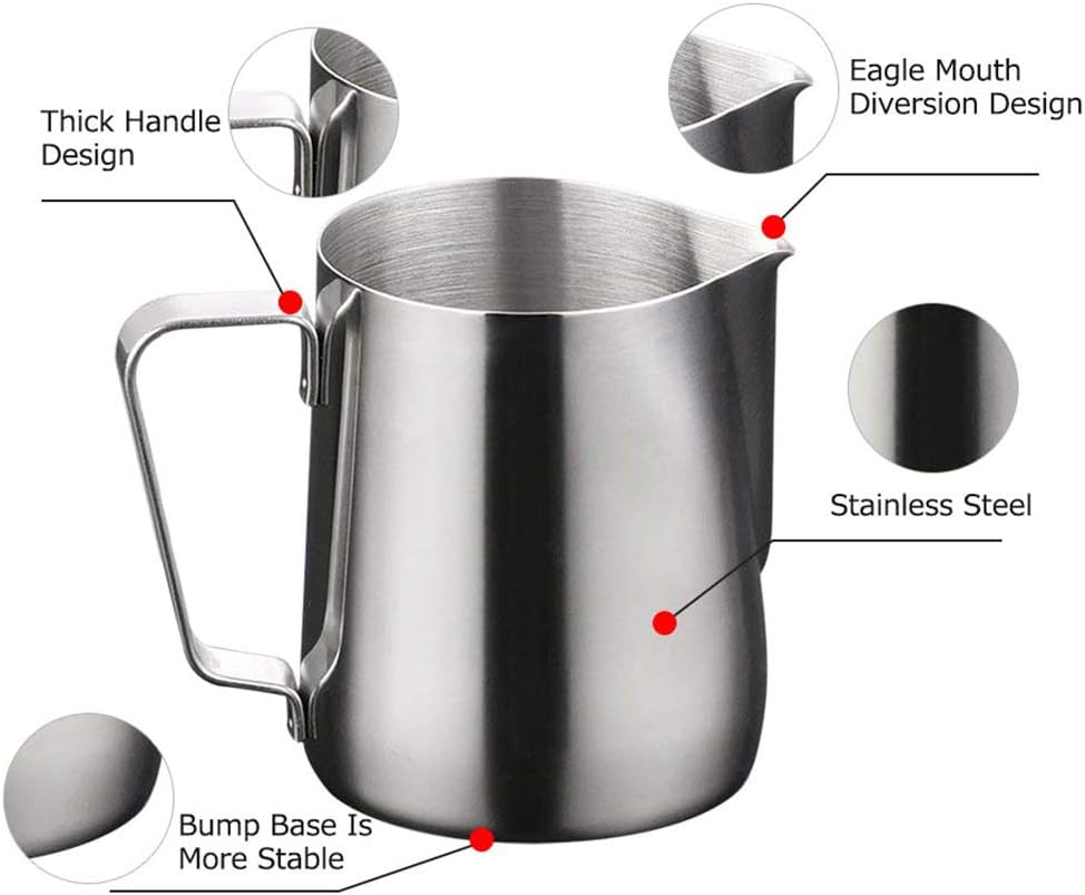 Rolin Roly 200ml/6.8oz Milch Pitcher rostfreiem Edelstahl Milchkännchen perfekt für Milchaufschäumer