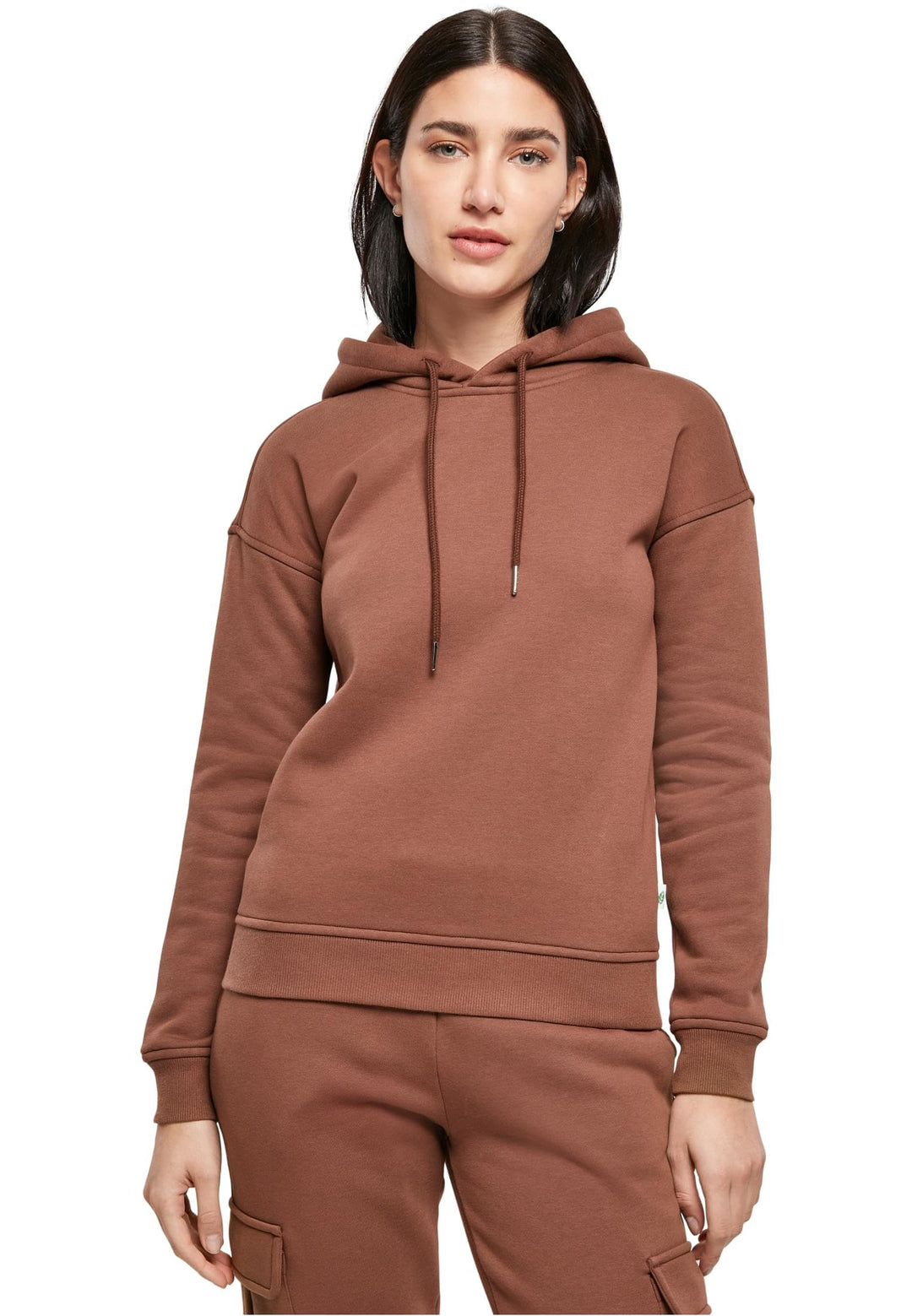 Urban Classics Damen Ladies Organic Hoody Kapuzenpullover XS Bark, XS Bark
