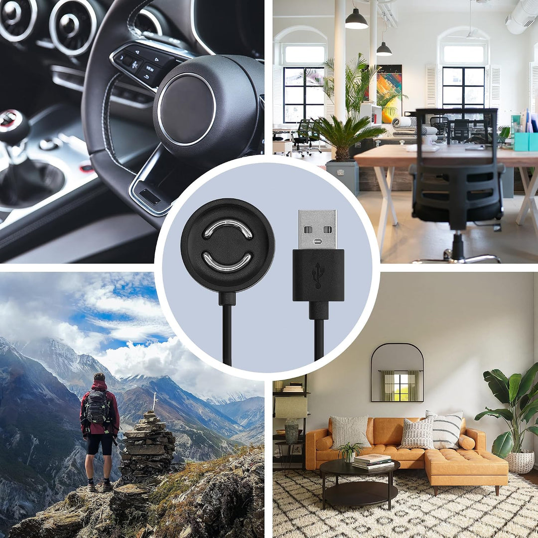 kwmobile USB Kabel Charger kompatibel mit Suunto Peak 9 Ladekabel - Smart Watch Ersatzkabel - Fitnes