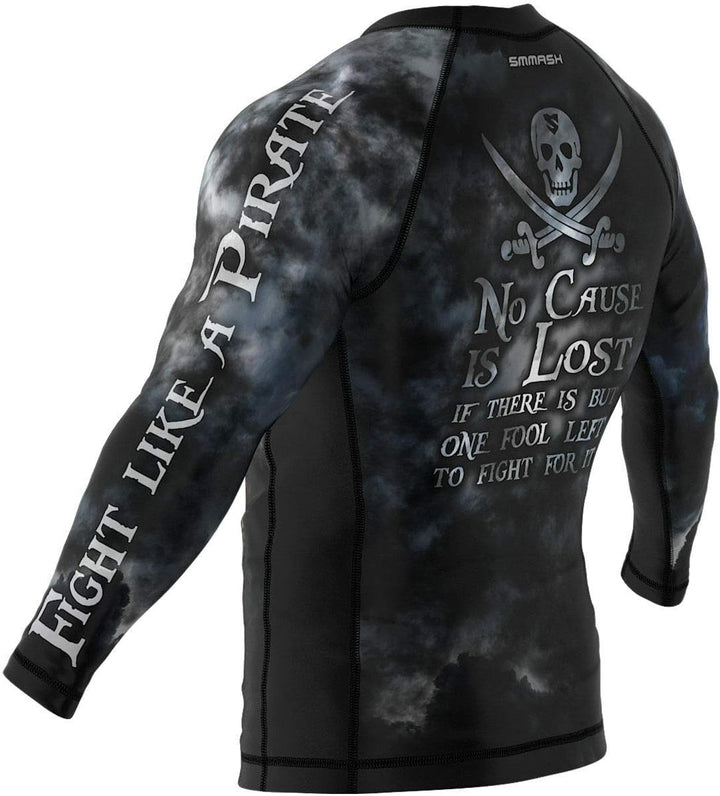 SMMASH Funktionsshirt Herren Rashguard Langarm Sportshirt MMA Thaibox Muay Thai Kickboxen Atmungsakt