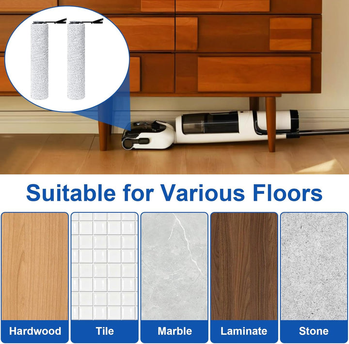 Ersatzbürstenrolle und HEPA-Filter passend für Tineco Floor One S7 Stretch Ultra/S7 Artist/S7 Master