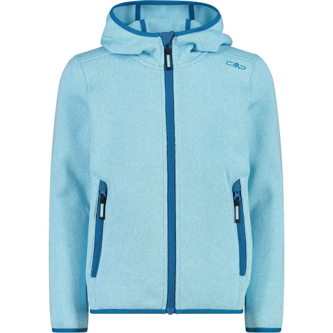 CMP Unisex Kinder Kid G-jacke mit Fester Kapuze fleecejacke 116 Anis-Jade, 116 Anis-Jade